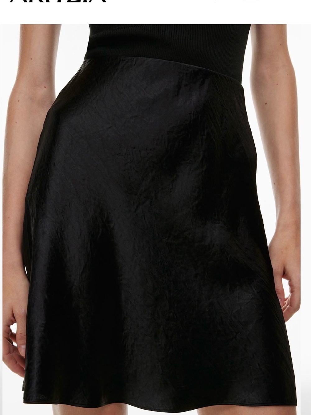Aritzia Babaton Satin Skirt